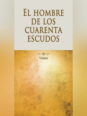 cover image of El hombre de los cuarenta escudos